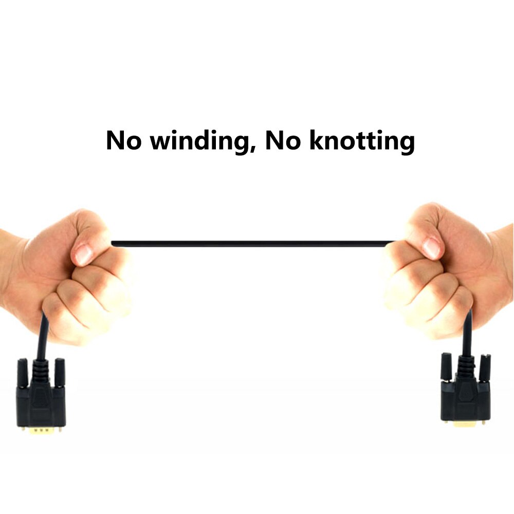 DB9 męnarty na żeńnarty pozłacane kabel przedłużający czysta linia miedziana RS232 9 pinów seryjny przewód przyłączeniowy COM rdzeń z podwójną osłoną