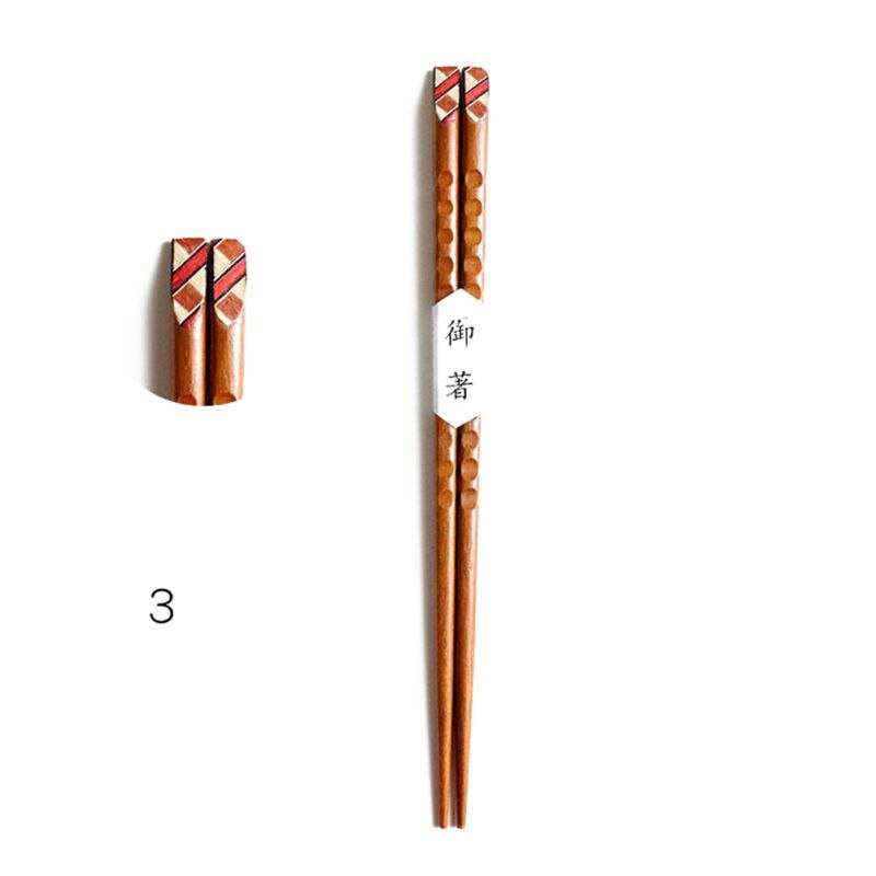 1 Pair Of Tortoise Shell Chopsticks: 3