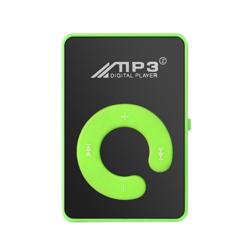 MP3 Player Mini MP3 Player Supporting 8GB TF Card With USB Cable Student Card MP3 Mini Portable MP3: green