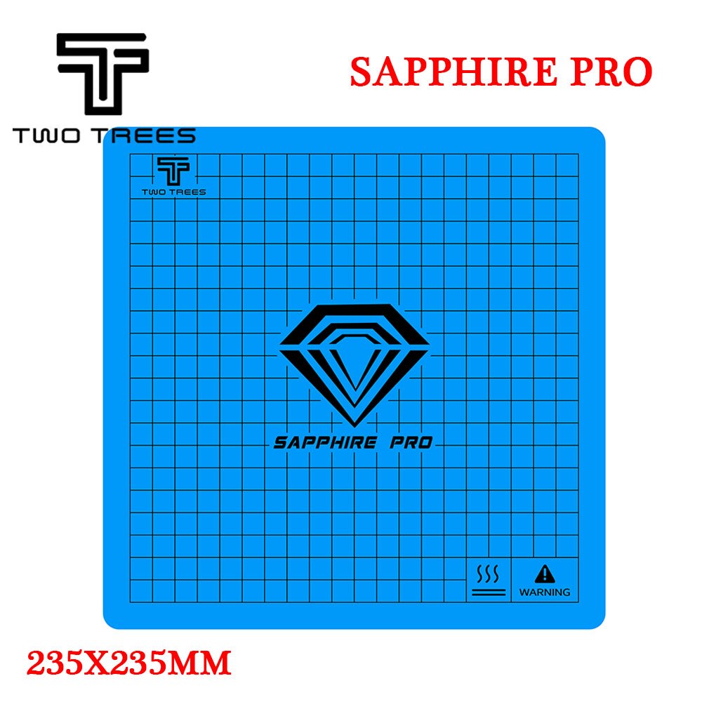 TWO TREES Sapphire pro Sapphire PLUS BLUER 3D Printer part Heat bed (235*235/310x310mm bed Plate bed sticker: For Sapphire Pro