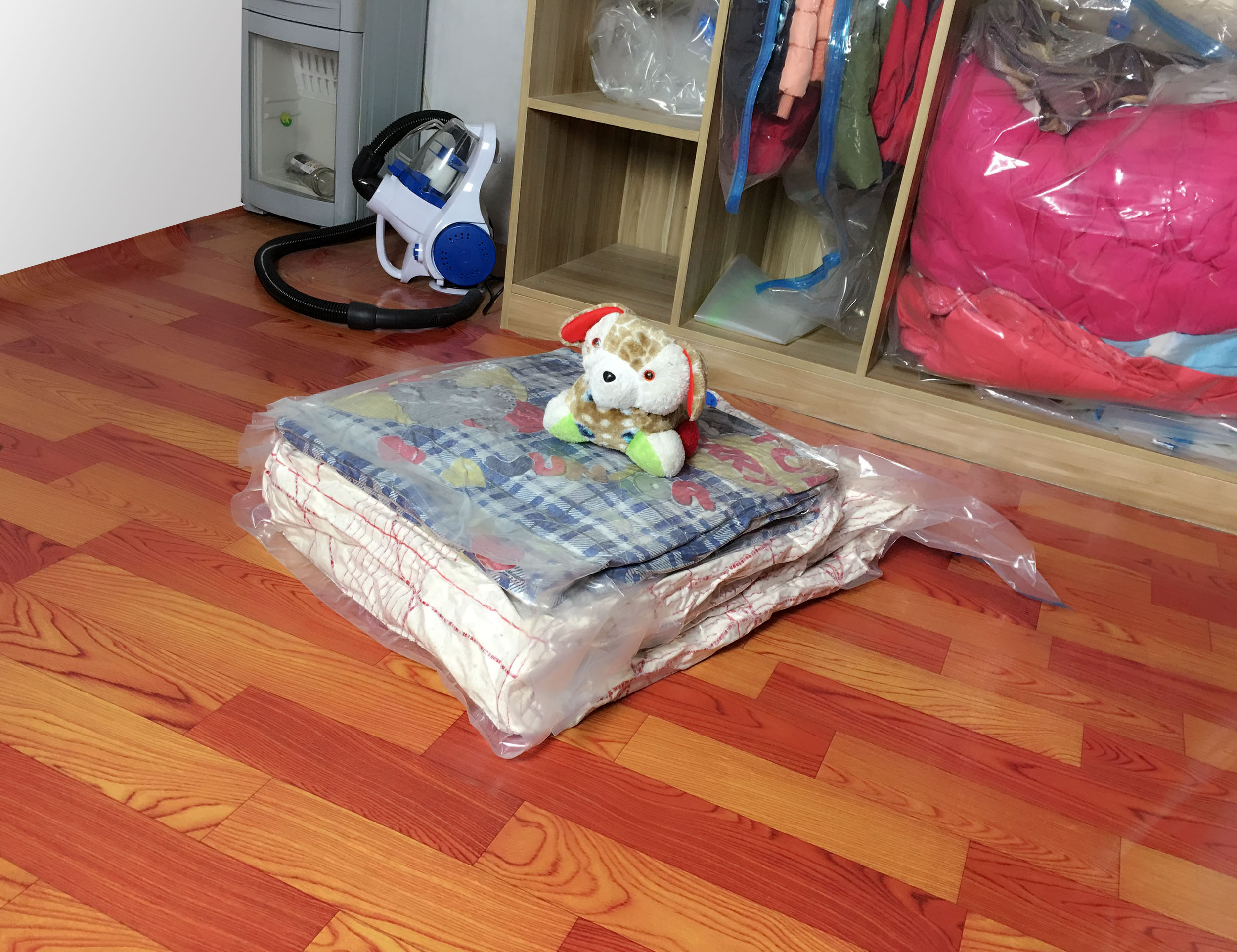 Cube High Capacity Vacuum Bag Package Compressed Organizer for Quilts Clothes Transparent Space Saving Seal Foldable Storage Bag