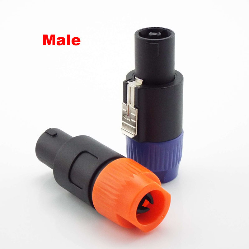 4pins NL4FC Sprechen Anschlüsse Typ 4 Pole Stecker Männlich Lautsprecher Audio Stecker Set männlich/weiblich stecker jack Audio lautsprecher Anschlüsse B