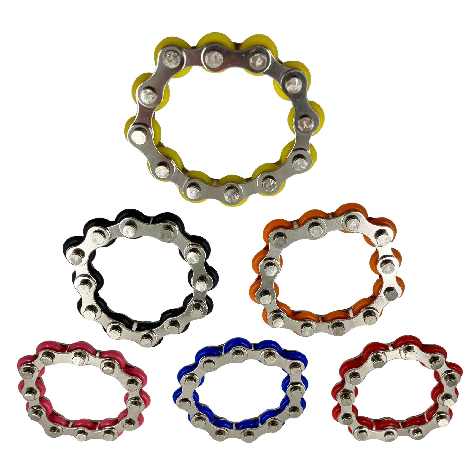 Bike Chain Fidget Spinner Armband Stress Verlichten Voor Autisme En Adhd Fidget Speelgoed Fietsketting Gesp Sleutelhanger Vinger Speelgoed