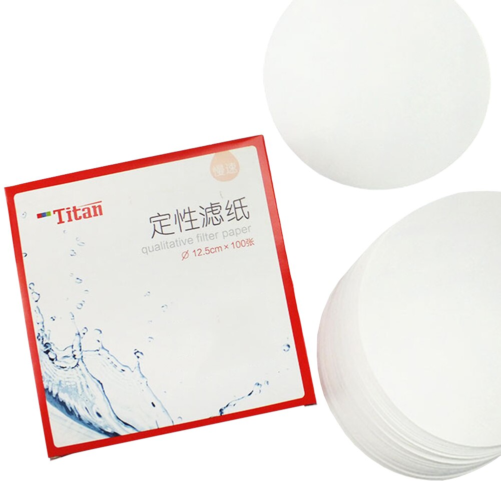 100 Feuilles De Papier Filtre Qualité Laboratoire - Pour Chimie, Filtration, Usage Scientifique