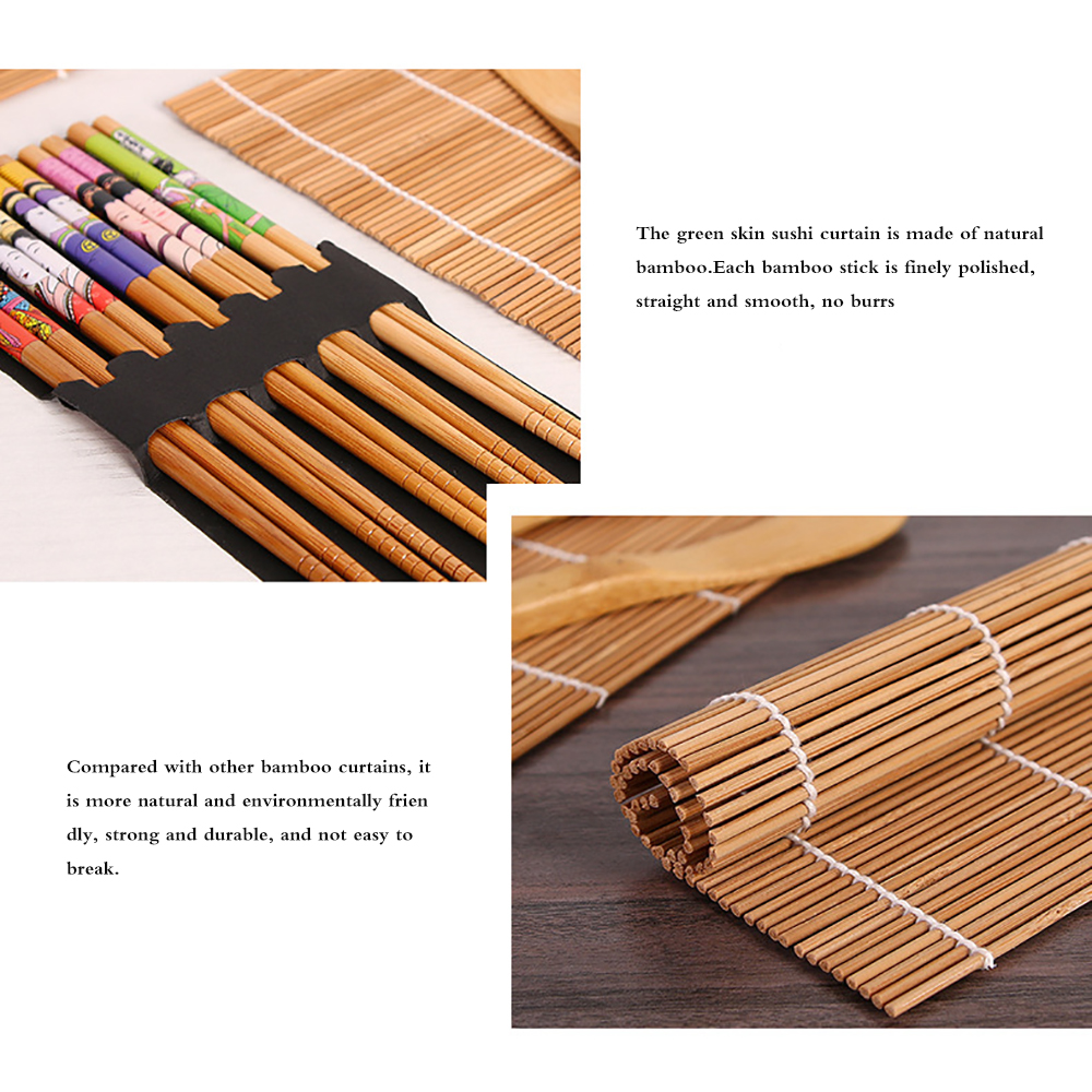 Juego de utensilios de cocina para hacer Sushi, molde de arroz, cocina, Kit de herramienta de fabricación de Sushi, molde para Sushi, conjunto de utensilios para cocina para Sushi, 1 Juego