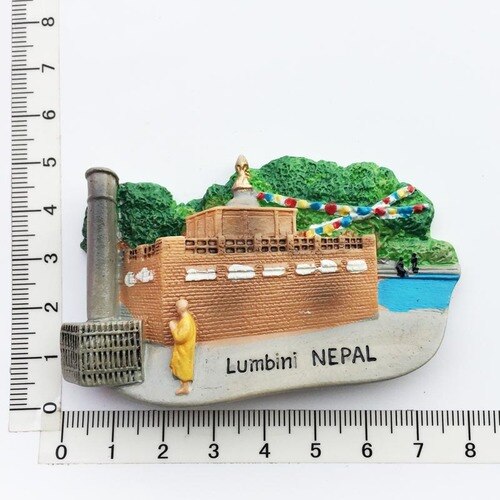 Nepal Koelkast Magents Toeristische Souvenir Lumbini Durbar Everest Koelkast Magnetische Stickers Herdenkingsmunt Magneet Woondecoratie: Nepal 2