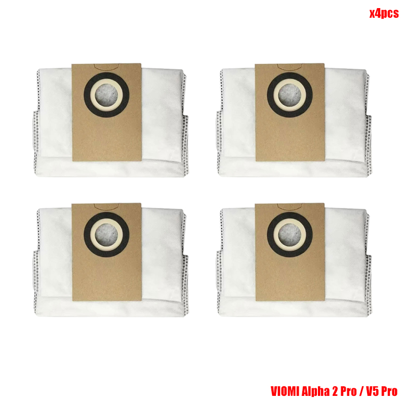 Pièces de rechange pour aspirateur robot Viomi Alpha 2 Pro / V5 Pro, brosse à rouleau, sac à poussière, vadrouille, chiffons, brosse latérale, filtre Hepa: Orange