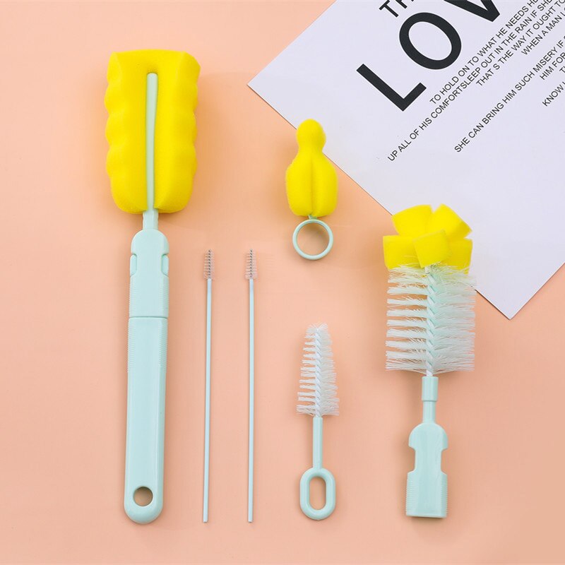 Biberon Brush Tettarelle Da Biberon Pennello Combinazione Bottiglia di Alimentazione Set di Pulizia