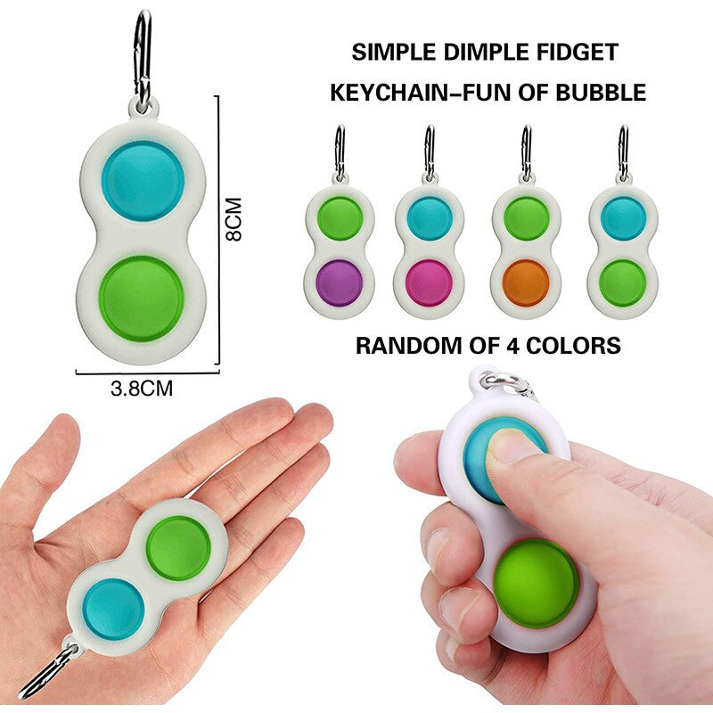 Simple Dimple Fidget Spinner Toys Anti Stress Relief Brain Toy Hand Fidget Toys For Kids Adults Early Educational Autism