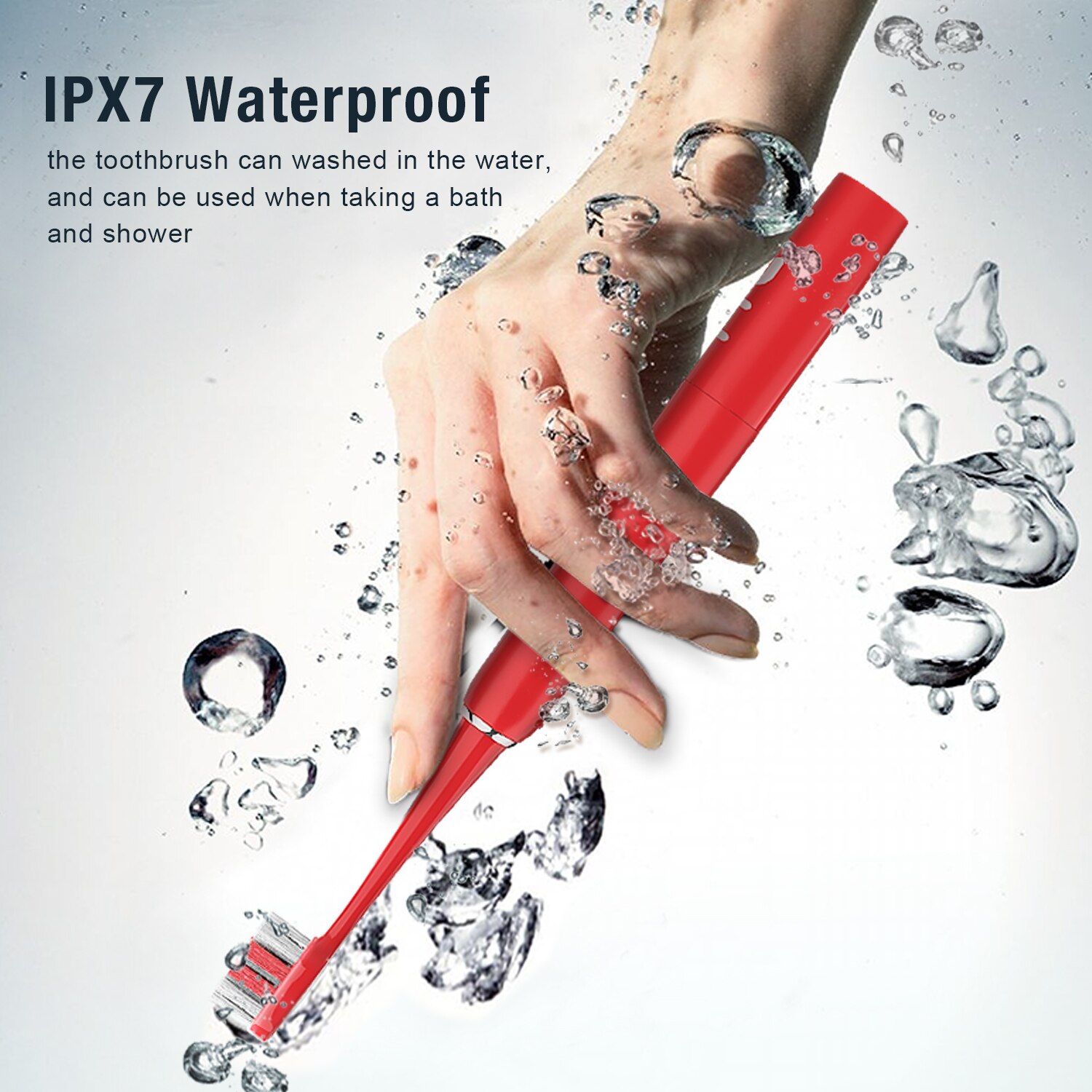 Seago Newest Sonic Electric Toothbrush 24000 Times/Min Vibration Stronger Clean 2 Mins Timer AA Battery Power Tooth Brush