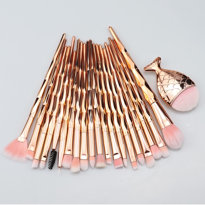 Sinso makeup børster sæt 1-21 stk unicorn makeup børste kit foundation øjenskygge blush contour make up børster værktøj