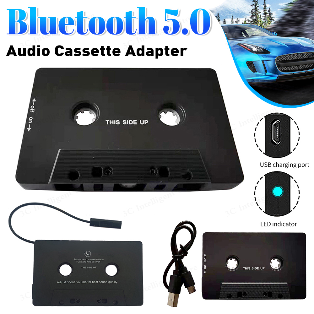 Bluetooth-kompatibel Konverter Auto Band AAC MP3 SBC Stereo Audio- Kassette Spieler AUX Adapter kabellos BT 5,0 Universal- Spieler