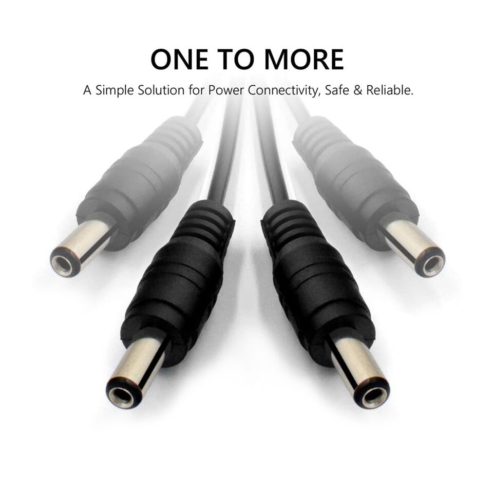 DC Splitter LED Strip 1 Female to 2 3 Male Way 5mm*2.1mm Splitter Extension White LED Strip Light Power Splitter 2,3,5Pcs/lot