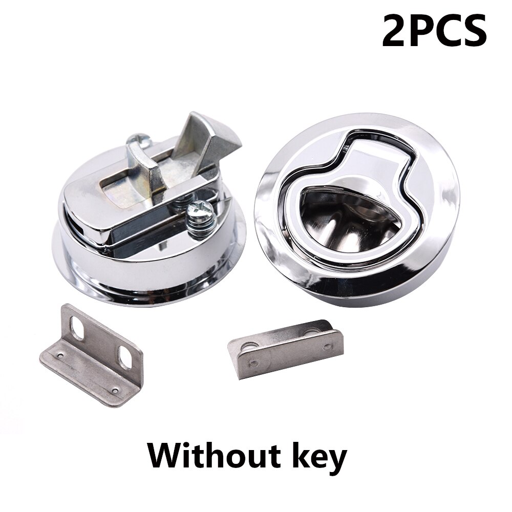 Stainless Steel Marine Boat Yatch Ship RV Flush Pull Slam Latch Mount Hatches Lift Cabinet Lock Latch Without Keys: 2pcs a lot