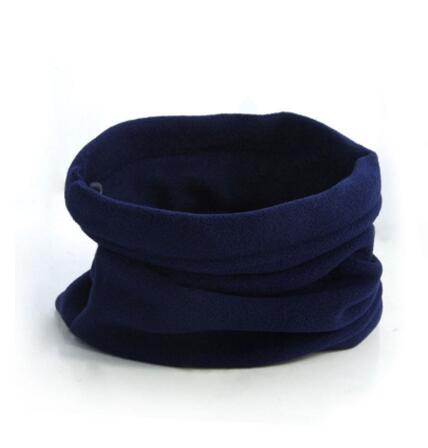 3 i 1 vinter unisex kvinder mænd sport termisk fleece tørklæde snood nakkevarmer ansigtsmaske beanie hatte: Flåde