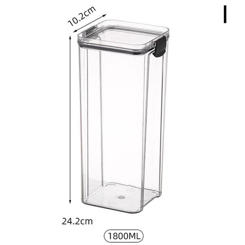 Grain Tank Transparent Plastic Household Kitchen Storage Fruit Storage Box Storage Dried Sealed Snack Kitchen Jar Jar Grain D5U2: I