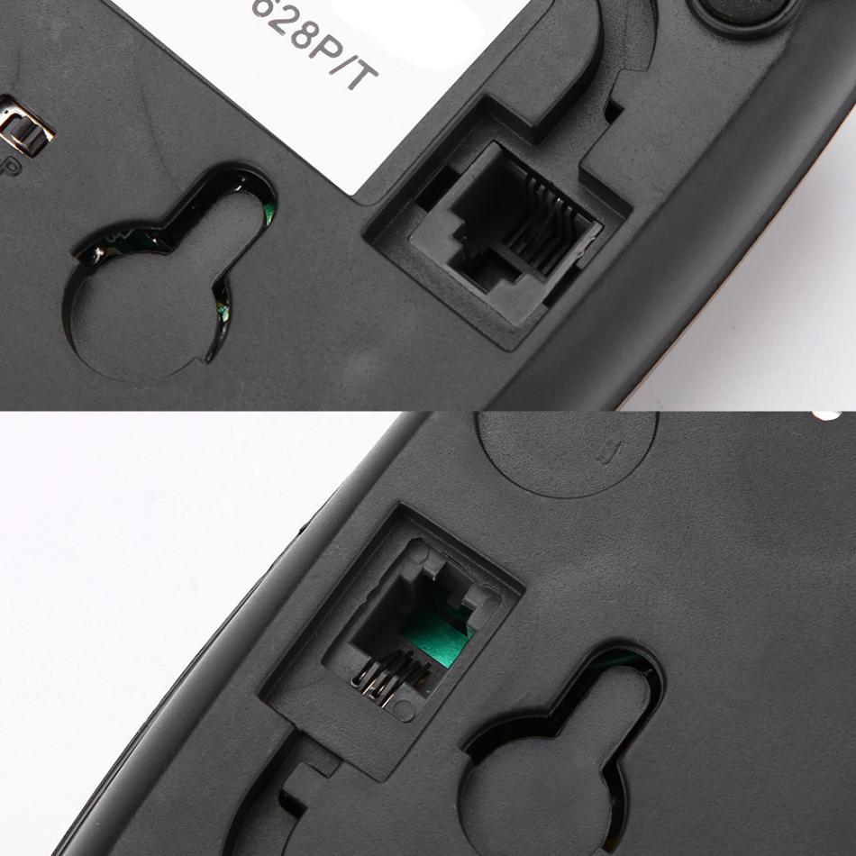 casa Hotel cablata Telefono Telefon con muto Ricomposizione Pausa mini Telefono Comodino lampada Da Parete Batteria di Estensione di Rete Fissa Telefono Nero Bianco