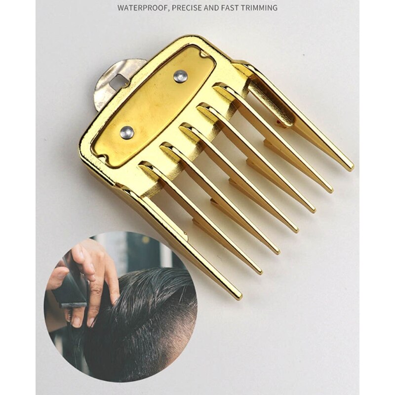 Conjunto de Peine guía para barbería, 6 uds., accesorio para Maquinilla de peluquería, limitador de corte de pelo