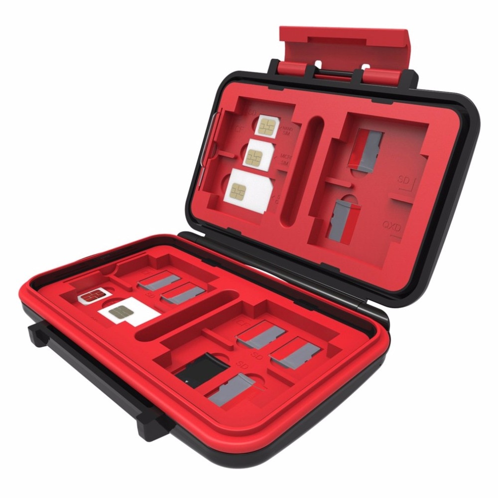 Memory Card Case Houder Waterdicht Anti-Shock Geheugenkaart Carrying Storage Case Houder Voor 8 Secure Digital Geheugenkaart