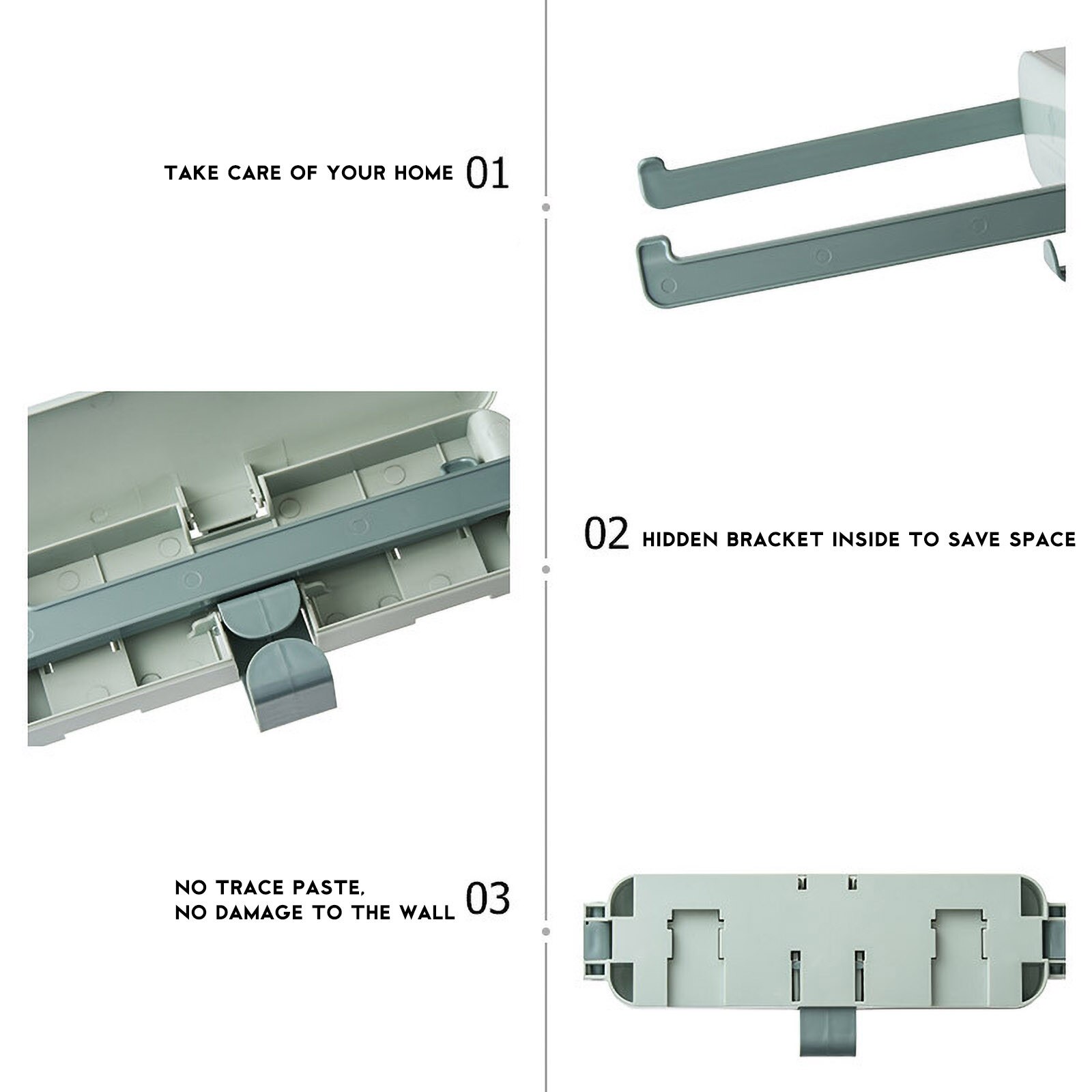 Bathroom Shelf Shower Caddy Organizer Rack Kitchen Storage Accessories Foldable Perforation-free Multifunctional Storage Rack#JJ