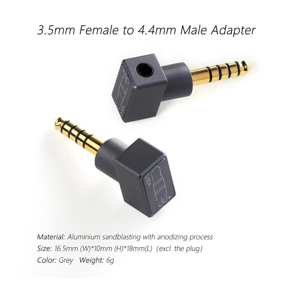 Dd ddhifi  dj30a,  kvinnelig 3.5 adapter. påfør  til 3.5mm hodetelefonkabler, fra 4.4 utganger som cayin ifi fiio hiby shanling etc.