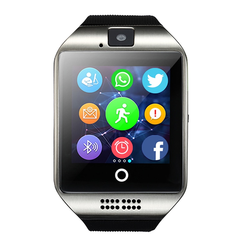 Smart Horloge Q18 MP3 Muziek Speler Met Touch Screen Passometer Camera TF Card Bluetooth Smartwatch Voor Android IOS
