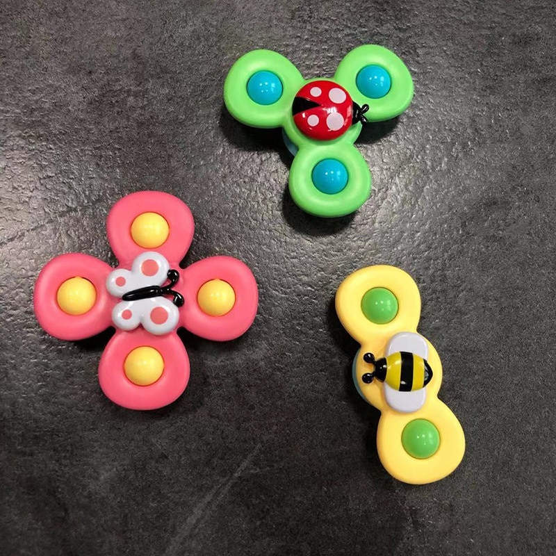 3 Stks/set Tol Kinderen Klassieke Speelgoed Bloem Houten Tol Traditionele Intelligentie Ontwikkeling Educatief Kinderen Speelgoed