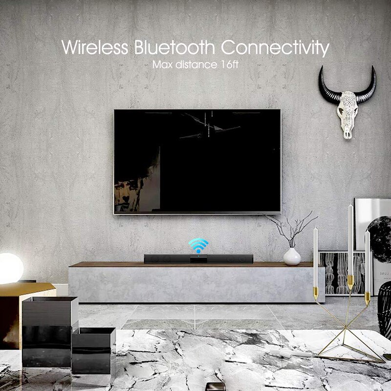 Rsionch draadloze tv soundbar 20w,  bluetooth soundbar tv speaker, subwoofer voor tv, pc, smartphone, tablet, afstandsbediening
