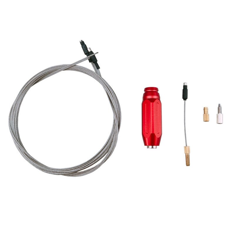 Fiets Interne Kabelgeleiding Tool Voor Fiets Frame Shift Hydraulische Draad Shifter Kabel Gids Installeren: Rood