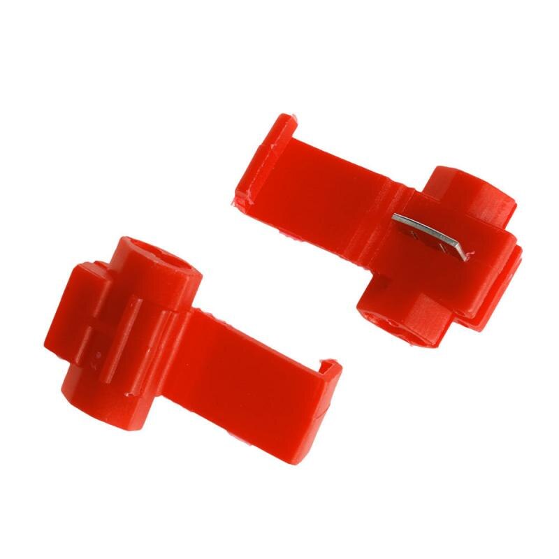 Pro 50PCS Wire Cable Connectors Quick Splice Terminals Crimp Electrical Cable Connectors Red Electrical Car Audio Kit Tool Set