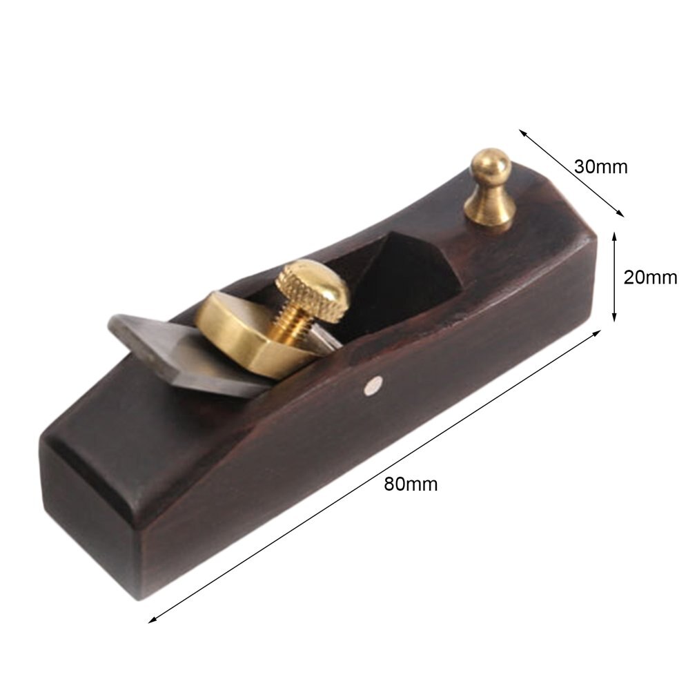 Mini herramienta de madera de ébano para carpintería, plano de ángulo duradero, Luthier, violín, carpintero, novedad de