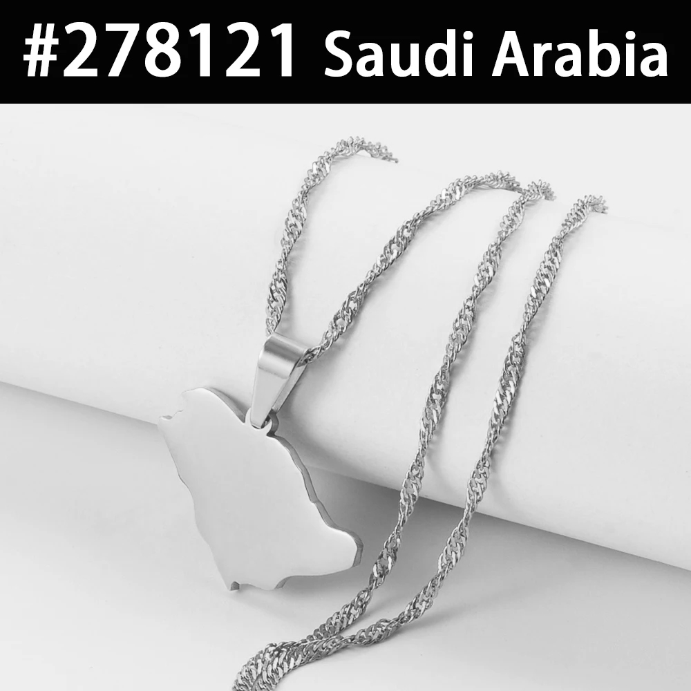 Egipto Nepal Sri Lanka Arabia Saudita Turquía Yemen Qatar mapa colgante collares pulido plano joyería nacional # 277821