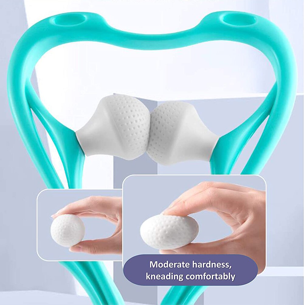 Neck Massager, Shoulder Relaxer Handheld Self Muscle Massage - Lightweight &amp; Portable,with Massage Point for Muscle Relax