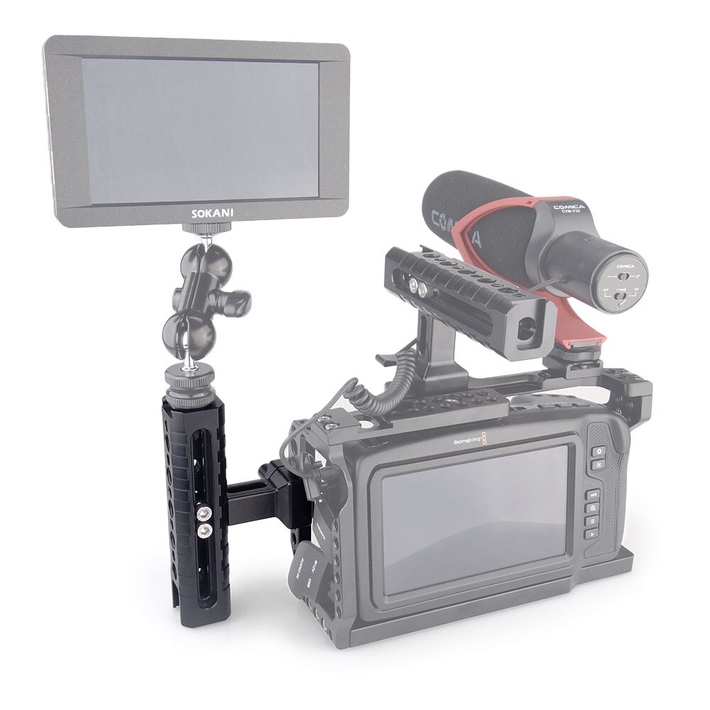 MAGICRIG impugnatura per formaggio NATO a sgancio rapido con due supporti per pattini freddi per DSLR Camera Cage videocamera Cage Rig