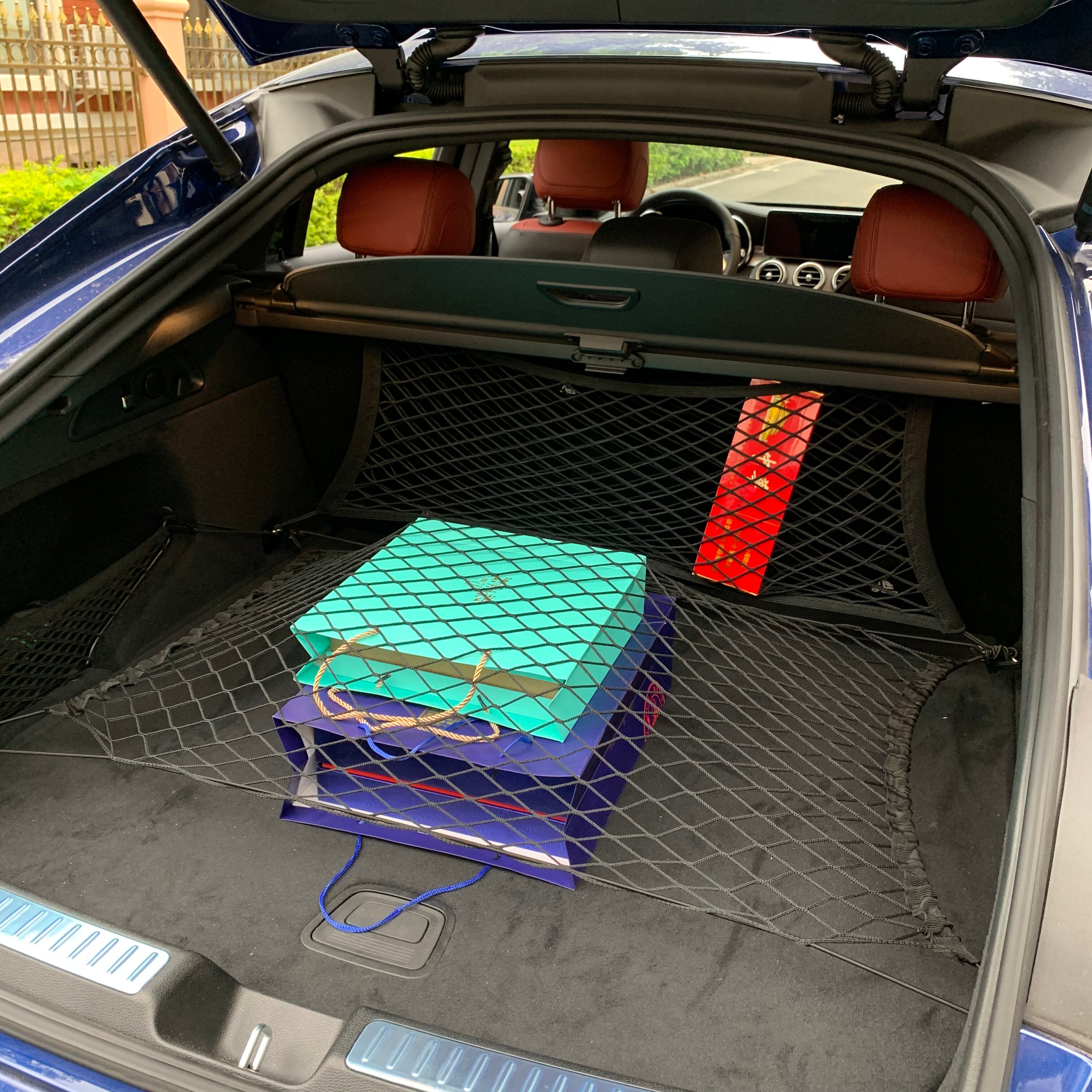 Car Rear Cargo Trunk Storage Organizer Net For Porsche 911 918 Cayenne Macan Panamera Cayman Carrera Boxster