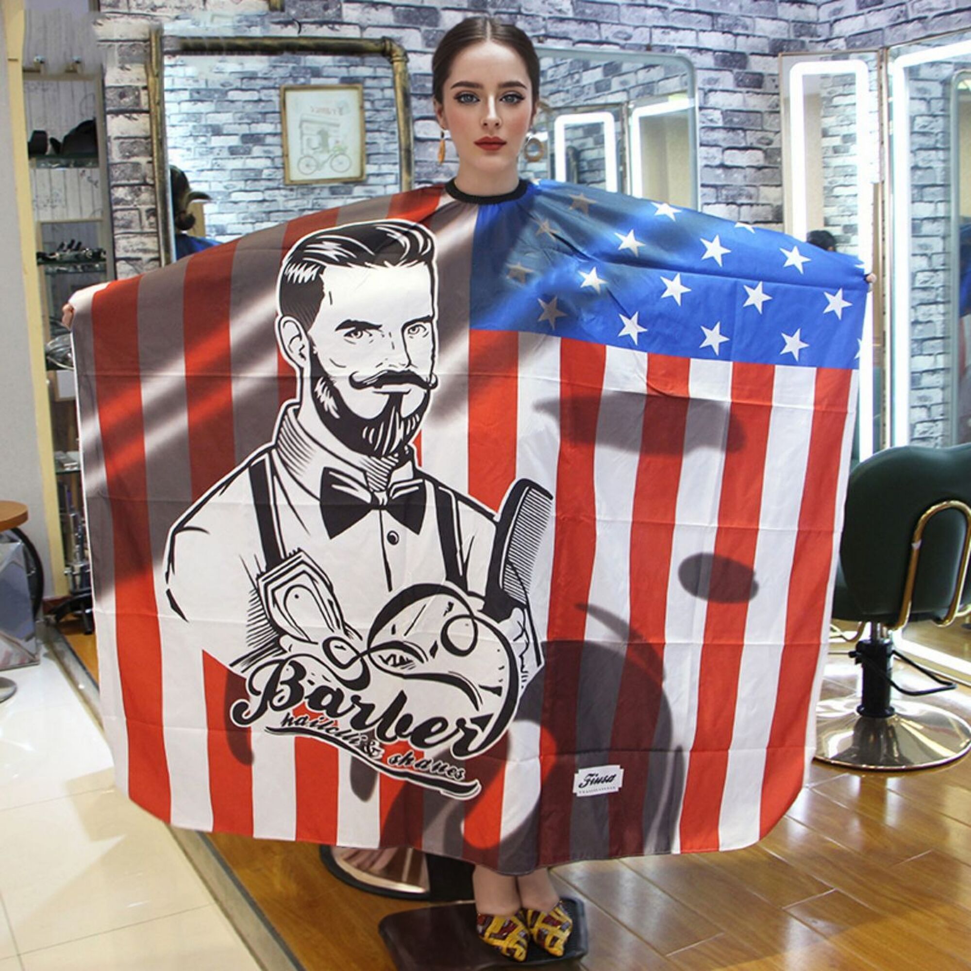 Capa de barbero Retro Para hombres y mujeres, delantal de corte de pelo, accesorios de herramientas para tela de peluquería, 1 piezas