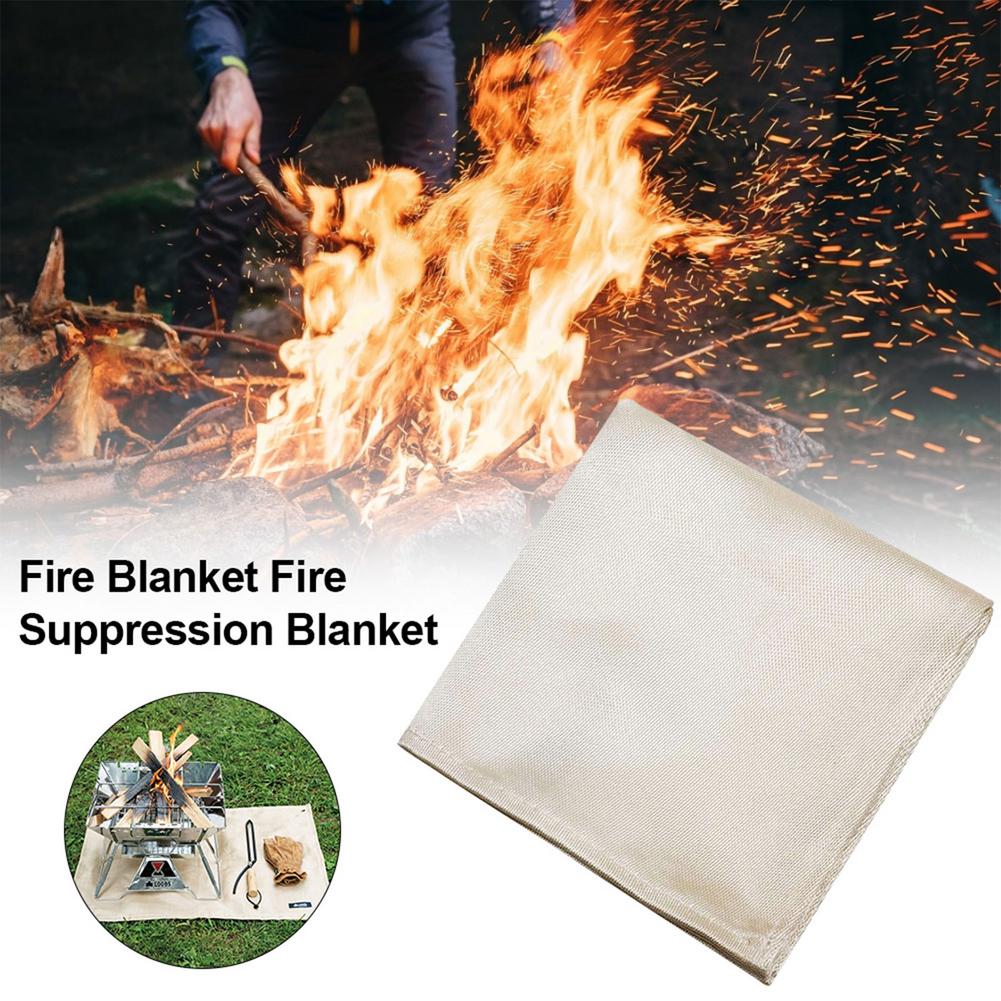 Camping Fireproof Grill Mat Cloth Flame Retardant Ember Mat Blanket Heat Insulation Pad For Outdoors Barbecue Fire Blanket