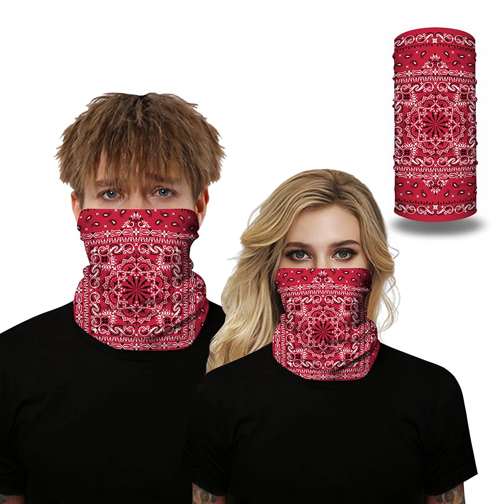 25*50cm bandana unisex sjaal outdoor bedrukt gaiter rijden dubbelzijdig: 2