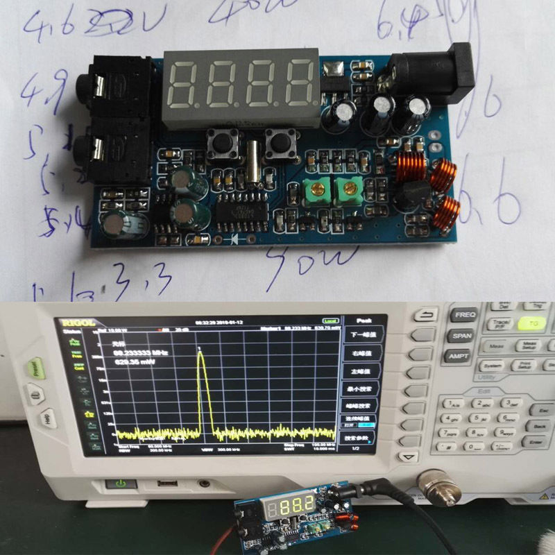 Transmisor FM DC 12V, estéreo PLL 0,5 W, receptor de estación de Radio FM, pantalla LED Digital de frecuencia, kits diy