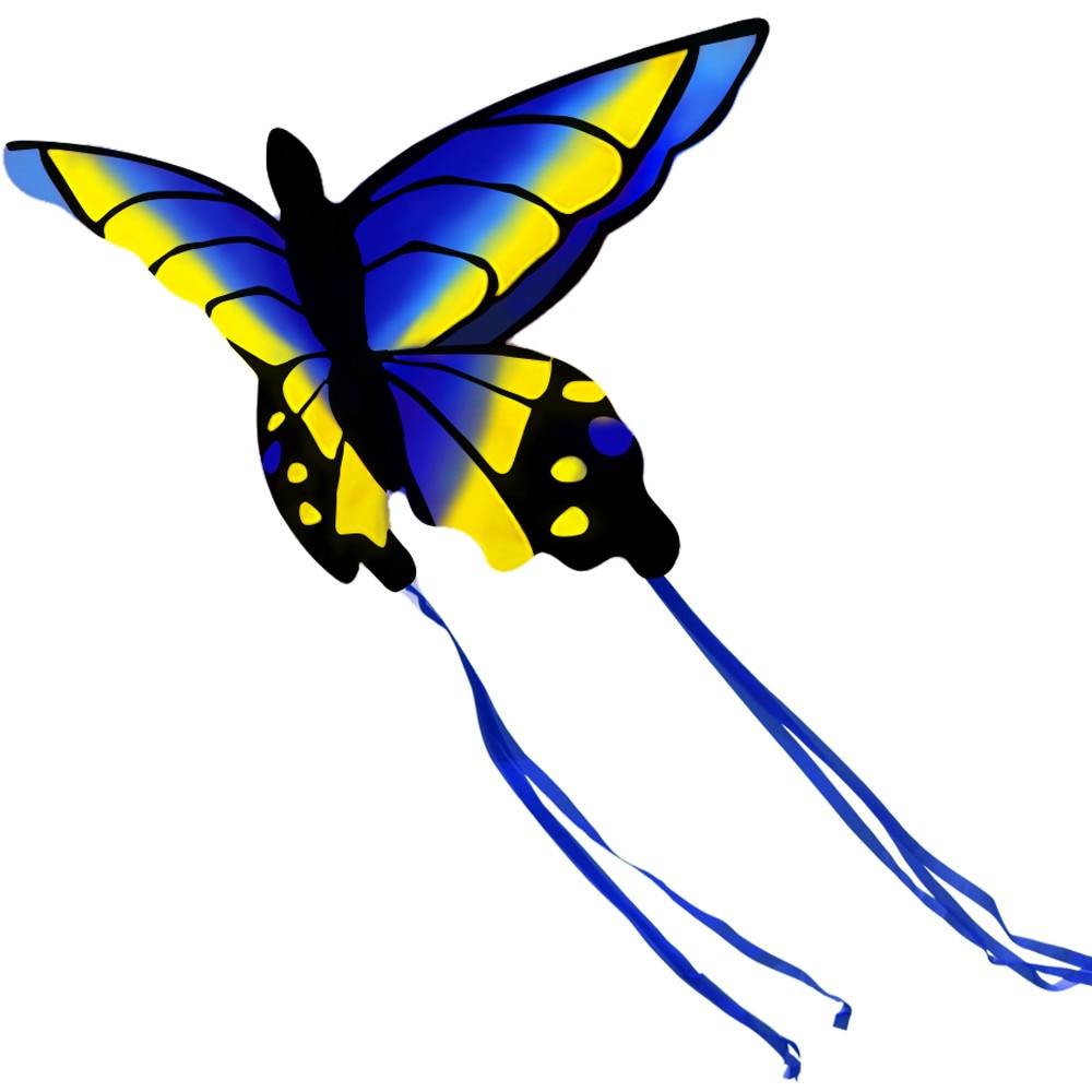 Cometa de mariposa bonita para niños, juegos y actividades al aire libre, línea única, juguetes para niños,