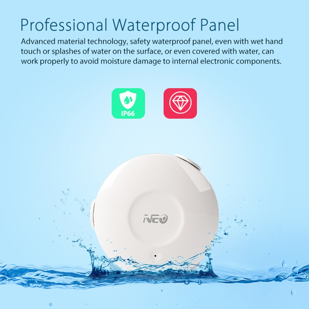 NEO Coolcam Home Motion Sensor Alarm Water Leakage Flood Water Leak Detector Wireless WiFi Security Automation System Sensor