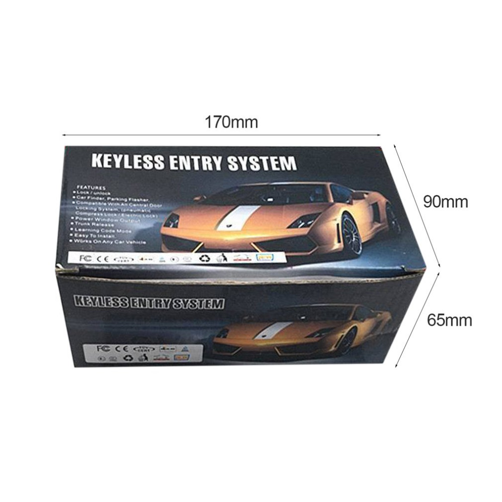 Sistema de entrada Universal sin llave sistema de alarma de coche dispositivo de Control remoto Kit de bloqueo de puerta de vehículo bloqueo Central y desbloqueo