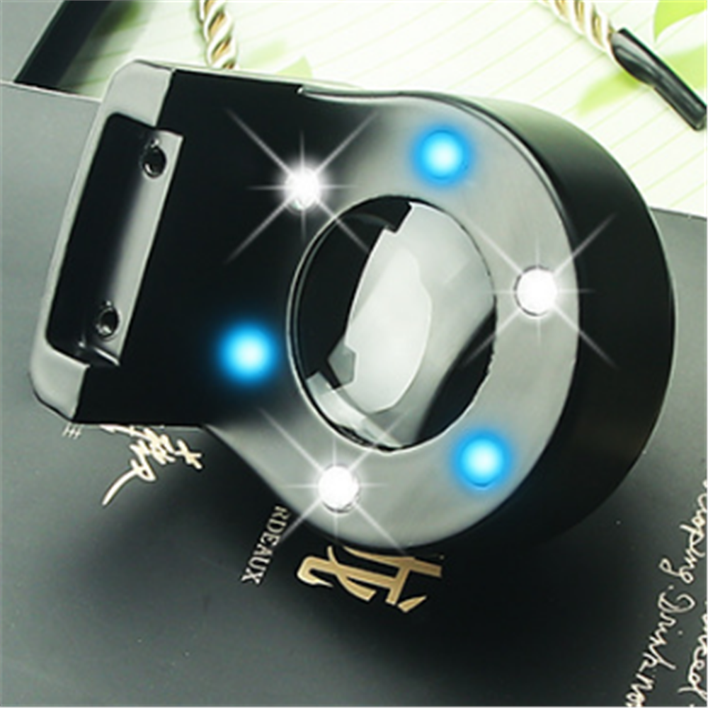 Agnicy Magnifying Glass 30 Times 30x25mm Scale All Metal Textile Cloth Printing Grid Pigeon Eye Cloth Mirror 6LED