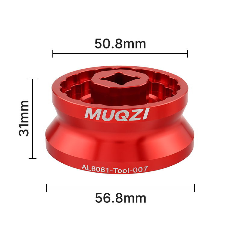 MUQZI 5-in-1 Bottom Bracket Tool for 12/16-Notch 39/41/44/46/49mm Bike Bottom Bracket Install Removal Wrench