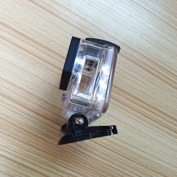 Carcasa protectora de esqueleto para GoPro Hero 3 + 4, apertura lateral y puerta trasera con agujero, cristal de lente, accesorios
