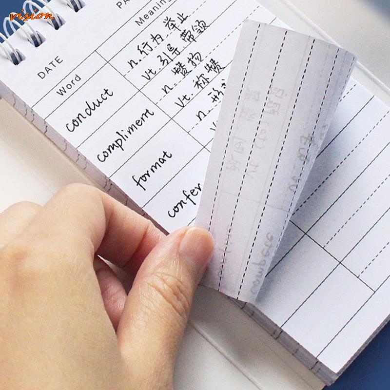86 Sheets Portable Foreign Languages Word Book Vocabulary Memory Study Chinese Style Notebook Loose-leaf Word Book For Studying
