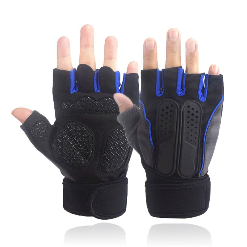 Elite Body Squad Gewichtheffen Gym Handschoenen Oefening Fitness Training Handschoen Met Witte Lederen Grip Voor Mannen Of Vrouwen - Maat Large