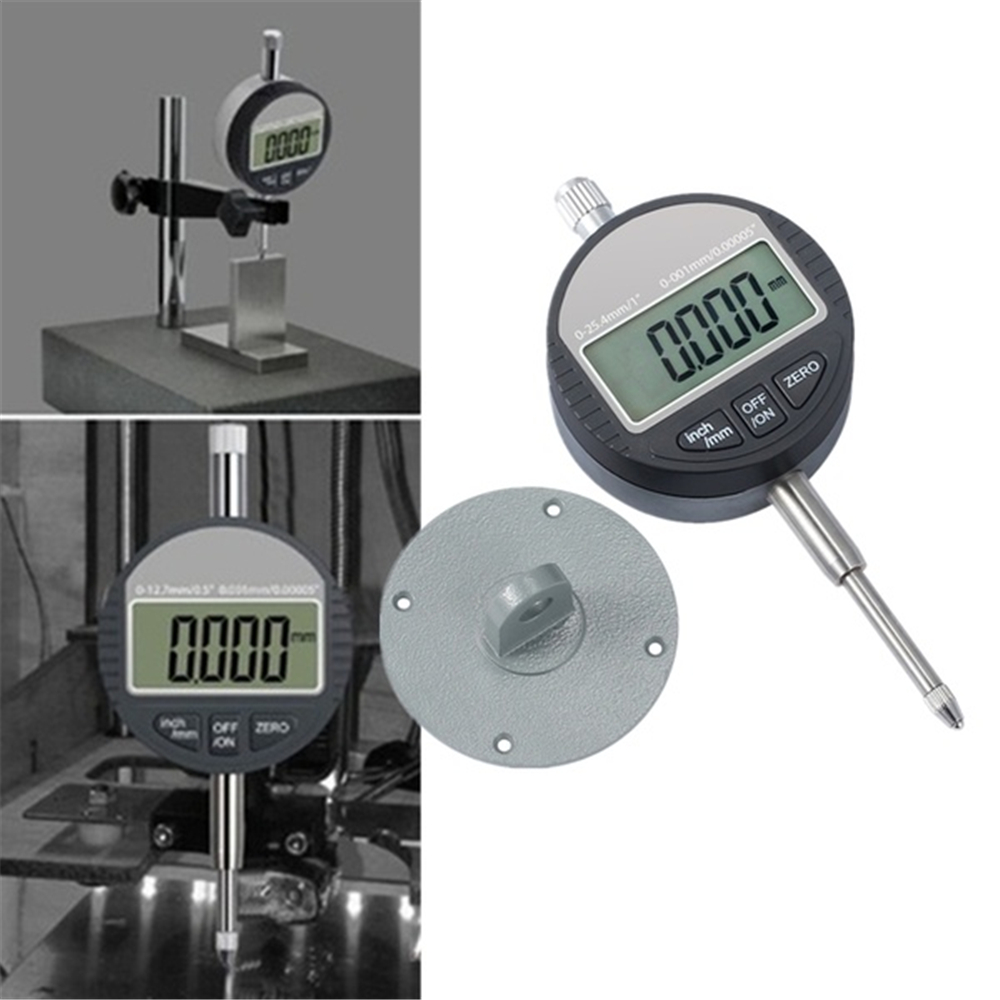 Meetklokindicator, 0.001mm Elektronische Micrometer 0.00005 Digitale Meetklok 0.001mm 0-12.7mm/1inch Test Indicatoren Elektronische Indicator Gauge Nauwkeurige Testindicator(0.001