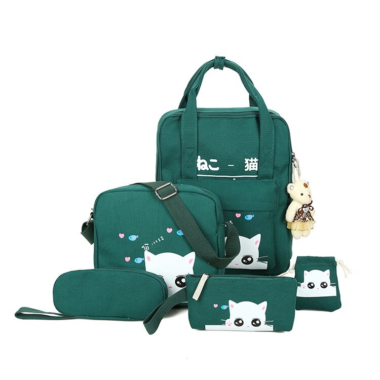 Satchel school bags 4 set /pcs School orthopedic satchel Backpacks for children School bag for girls mochilas escolares infantis: 05