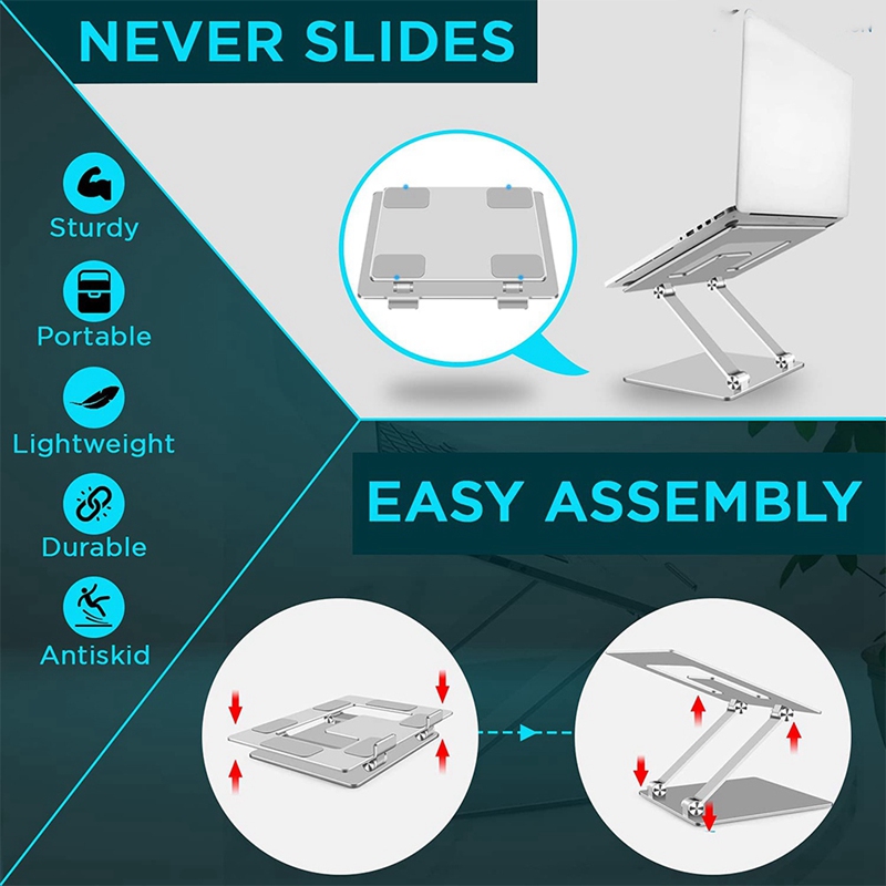 Laptop Stand with Cooling Holes Multi-Angle Adjustable Laptop Stand Ergonomically Computer Stand for Hp